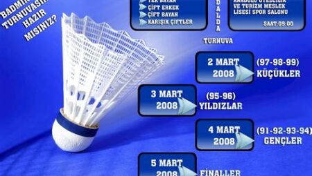 Badminton Turnuvaları ve Rekabetçi Maçlar